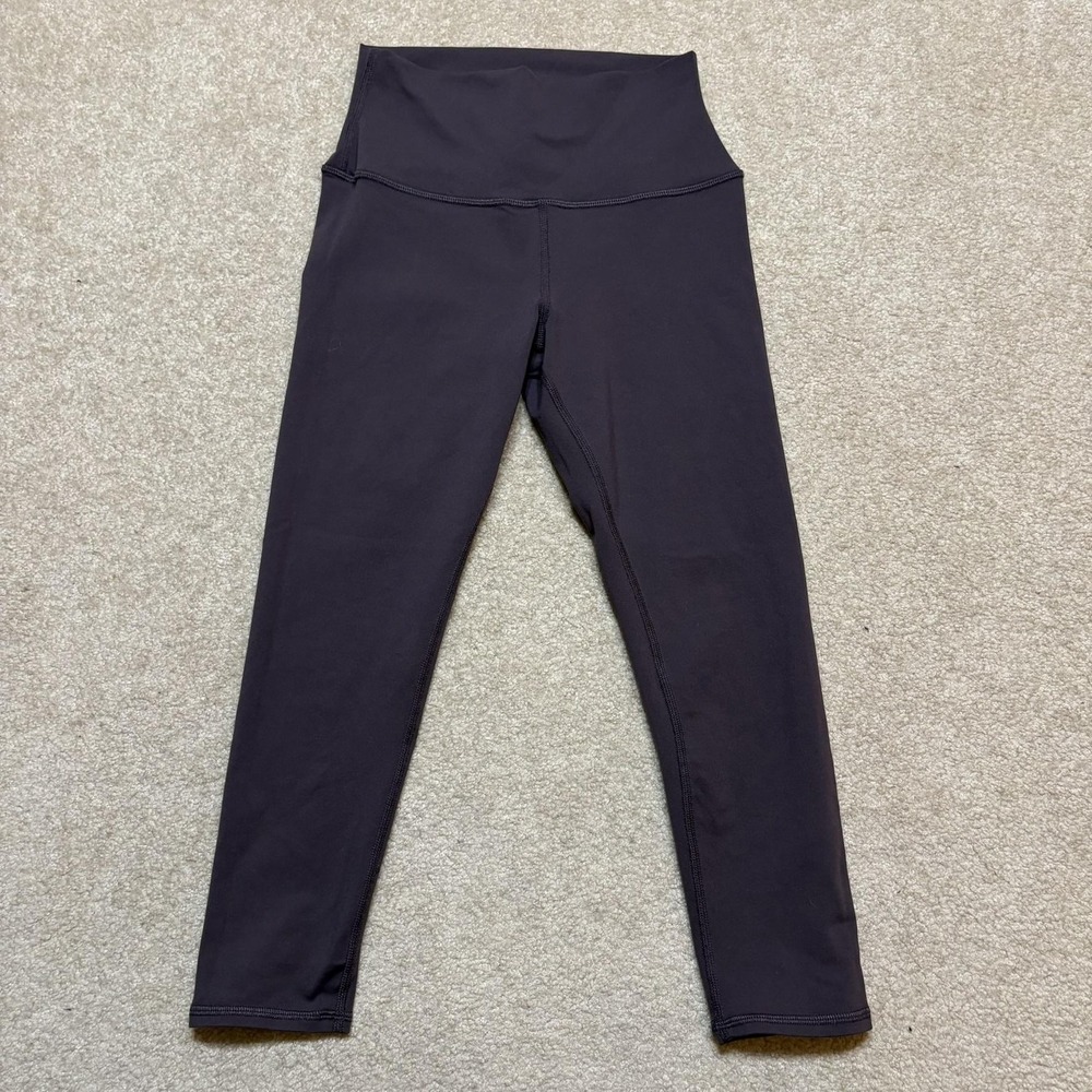 Alo Yoga Airlift Capri Leggings Womens XS Purple High-Waist Gym Workout Stretch